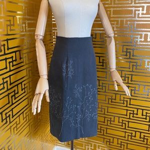 Helen Wang New York Printed Pencil Skirt